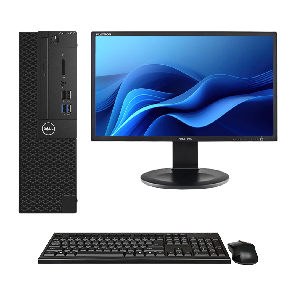 Kit Computador Dell Optiplex 3050 Core i5 7ªGen SSD 240GB 8GB Win 10 Pro + Monitor Positivo E2011PX 20" HD image number 0