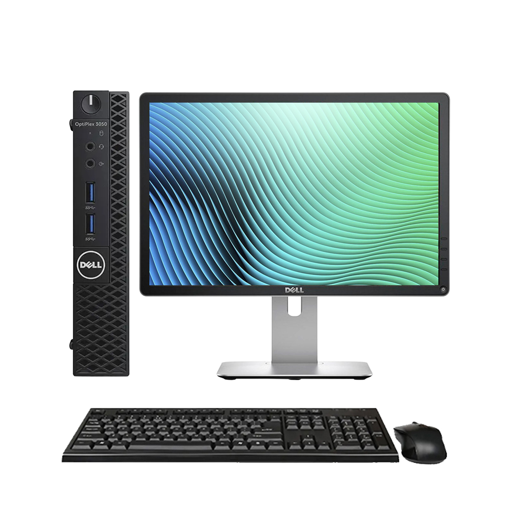 Kit Computador Dell Optiplex 3050 Micro + Monitor Dell P2016B 20