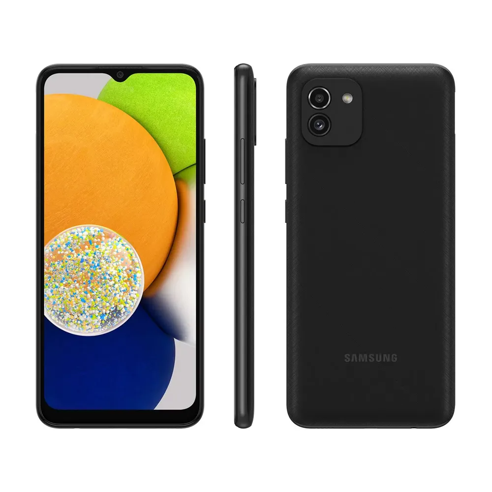 Samsung Galaxy A03 32GB 4GB Android Preto Desbloqueado image number 1
