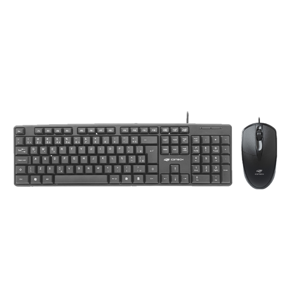 Kit Mouse Óptico USB e Teclado Membrana ABNT2 C/Fio image number 0