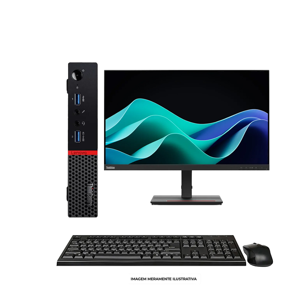 Kit Computador ThinkCentre M710Q + Monitor Lenovo ThinkVision T22I-10