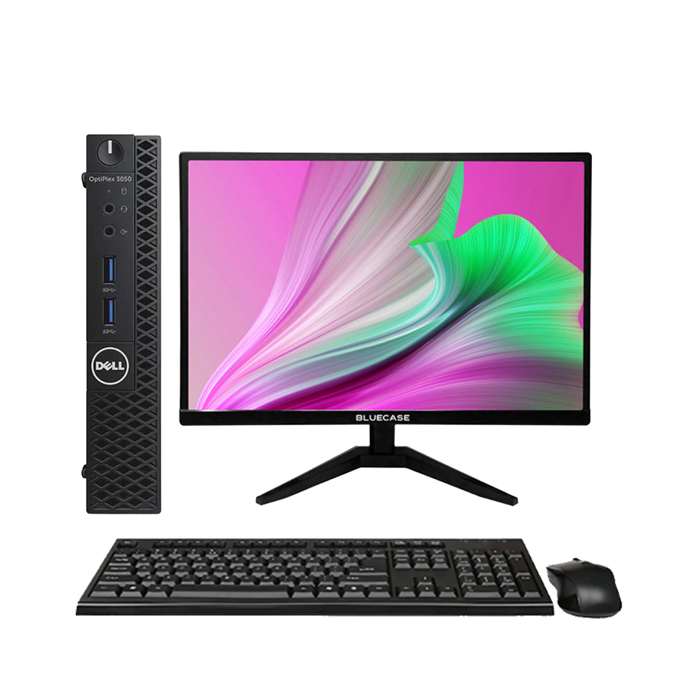 Kit Computador Dell Optiplex 3050 i5 7ªGen SSD 240GB 8GB Win 10 Pro + Monitor Bluecase 19" VGA/HDMI