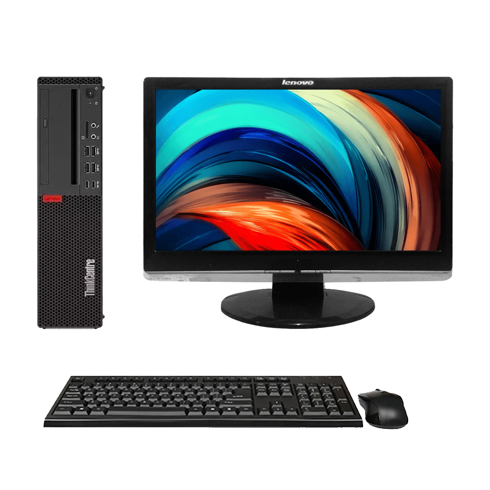 Kit Computador Lenovo M710S Core i3 6ªGen SSD 240GB 8GB Win 10 Pro + Monitor Lenovo D1960WA 19P VGA