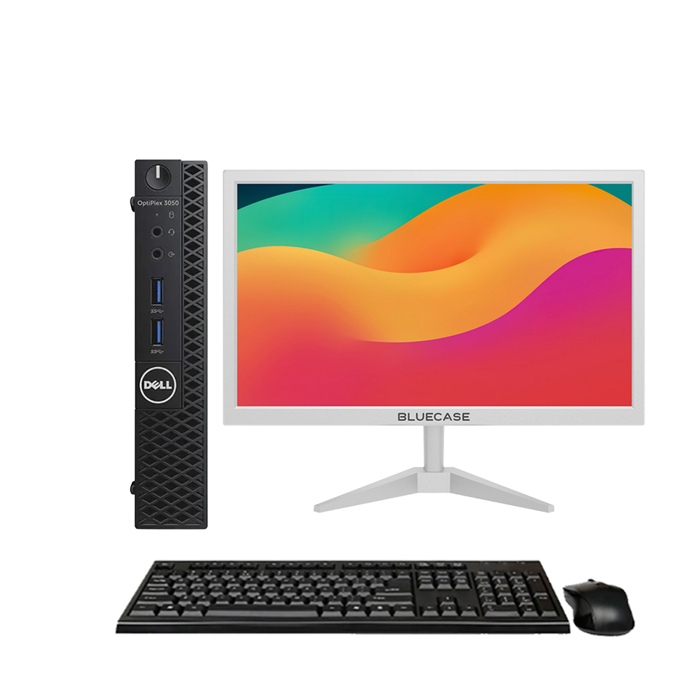 Kit Computador Dell Optiplex 3050 Micro Core i5 7ª Geração 8GB SSD 240GB Win 10 Pro + Monitor 19” Bluecase VGA/HDMI